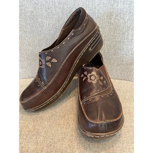 Spring Step L'Artiste Burbank Platform Purple Leather Clog Slip On 41EUR / 9.5US